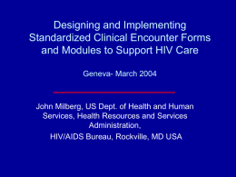 Designing and implementing comprehensive clinical encounter forms