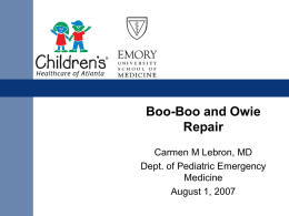 Boo-Boo and Owie Repair for Dummies