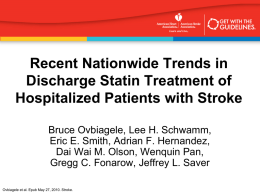 Recent Nationwide Trends in Discharge Statin Treatment of