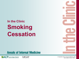In the Clinic Smoking Cessation