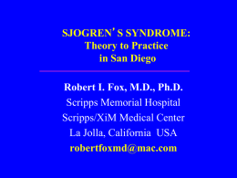 Treatment Strategies in the management of Sjogren`s Syndrome