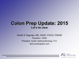 Colon Prep Update