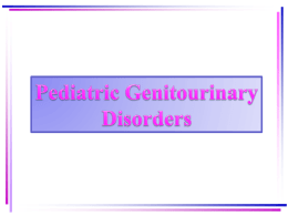 Pediatric Genitourinary Disorders