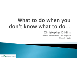 ABCD - What to do when you don`t know what to do