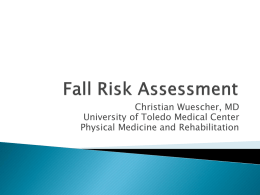 Fall Risk Assessment - Ohio Public Health Association
