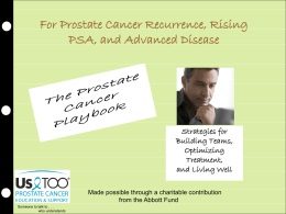 The Prostate Cancer Playbook