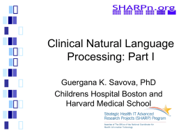 Clinical Natural Language Processing