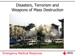 Chapter 31 Disasters and Terrorism