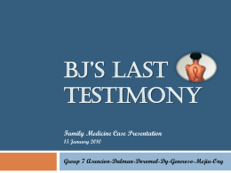 bj`s last testimony