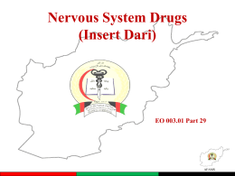 EO 003.01 - Part 28 - Nervous System Drugs