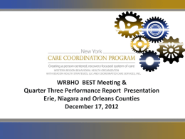 Power Point Presentation - Erie, Niagara and Orleans Counties