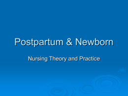 Postpartum & Newborn