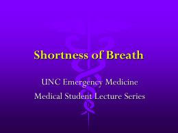 Shortness of Breath - UNC School of Medicine