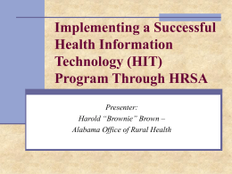 Implementing a Successful Health Information