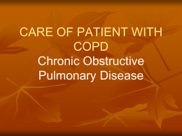 care of patient with copd