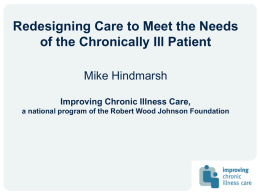 The Patient`s Role In Chronic Illness Care