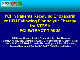 PCI ExTract - Clinical Trial Results