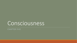Chapter Five- Consciousness 2015