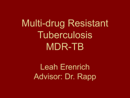 Drug-resistant TB