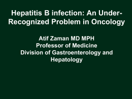 Hepatitis B Reactivation: A Largely Preventable Problem