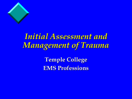 Initial Assessment and Management of Trauma