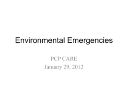 Environmental emergencies