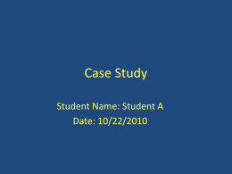 Periodontal Case Study