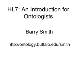 HL7-NCBO - Buffalo Ontology Site
