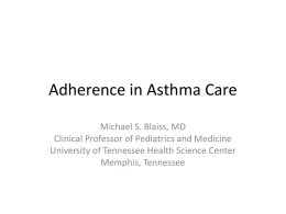 Adherence Asthma WISC