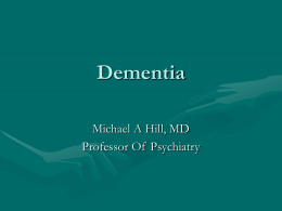 Dementia - Treatment