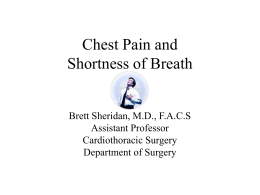 Chest Pain - UNC School of Medicine