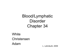 Blood/Lymphatic Disorder