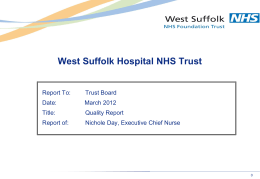 KPMG Full Page Talkbook Template - West Suffolk NHS Foundation