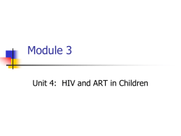 03.04 Paediatric HIV