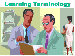 Learning Terminology - Northwest ISD Moodle