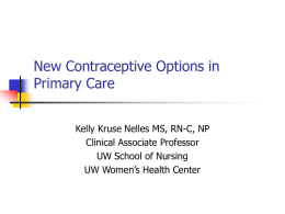 New Options in Contraception