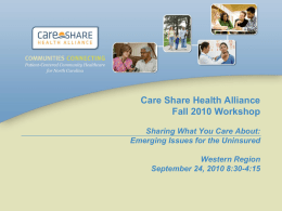 Introduction and Overview of Care Share