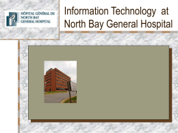 Information Technology at North Bay General Hospital