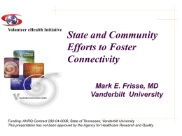 State and Community Efforts to Foster Connectivity