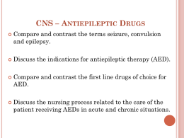 cns – antiepileptic drugs