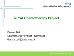 NPSA Chemotherapy Project