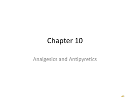 Analgesics and Antipyretics