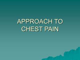 Chest Pain - I Do Not Agree