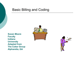 Basic Billing and Coding