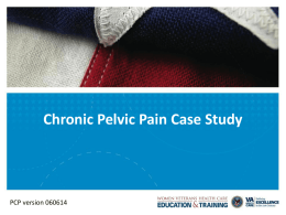 Chronic Pelvic Pain Case Discussion