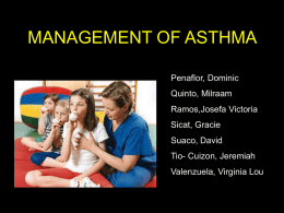 Management of Asthma