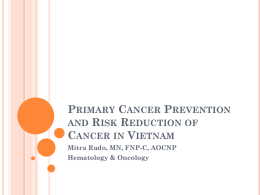 Cancer control and prevention