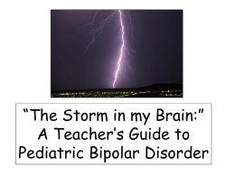 Pediatric Bipolar Presentation