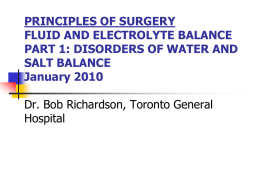 PRINCIPLES OF SURGERY NOVEMBER 2001 FLUID AND