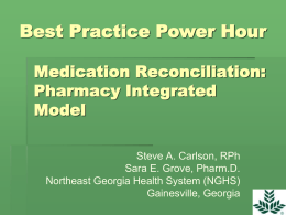 Pharmacy Integrated Model